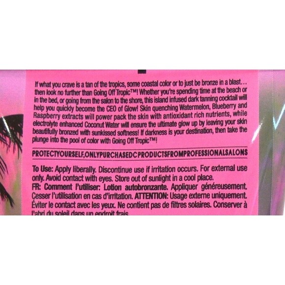 Devoted Creations Going Off Tropic Dark Tanning Lotion Indoor Outdoor 8.5 oz - Picture 3 of 4